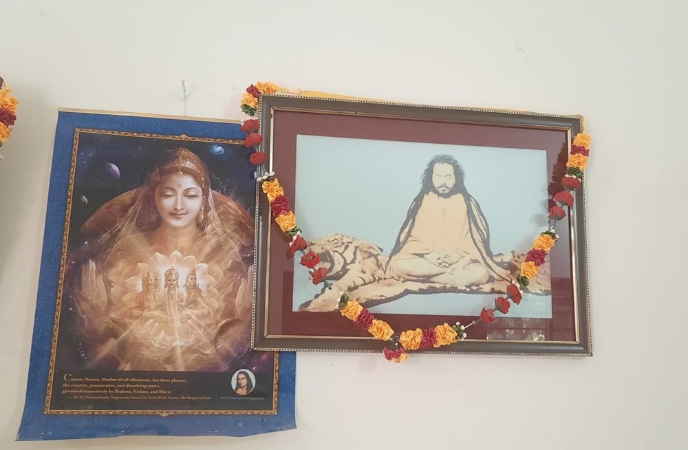 Image of Keshavanada Ji inside Ashram