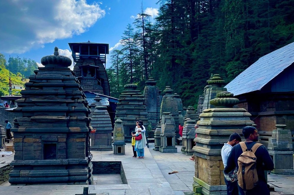 Ancient stone temples of Jageshwar Dham among the Himalayan deodar forests in Uttarakhand