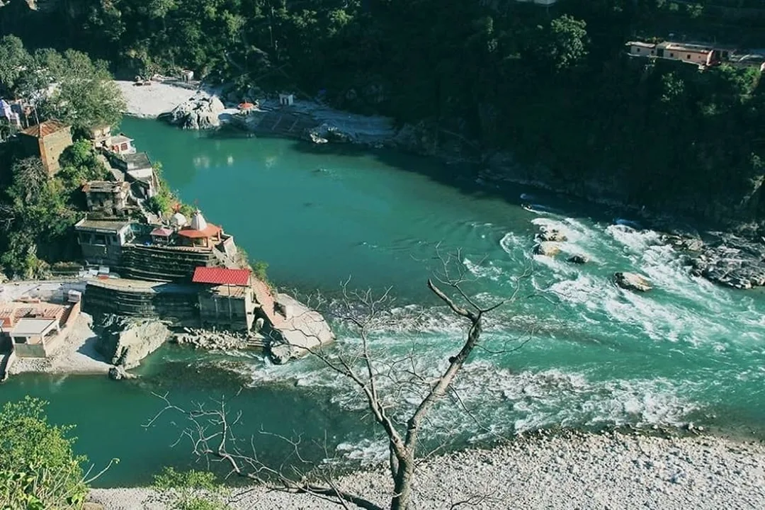 Karnaprayag Sangam where the Pindar River joins the Alaknanda